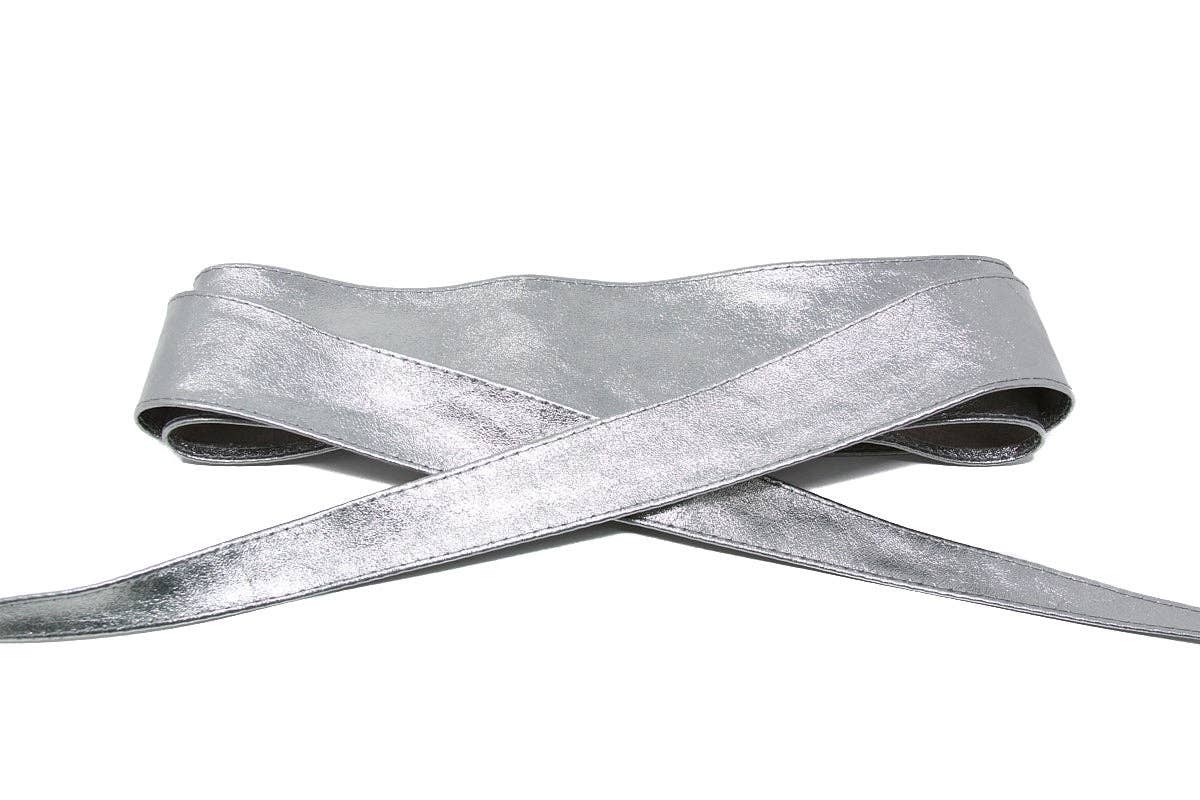 German Fuentes Handbags - CINT-02 SUEDE LEATHER WRAP BELT: Olive