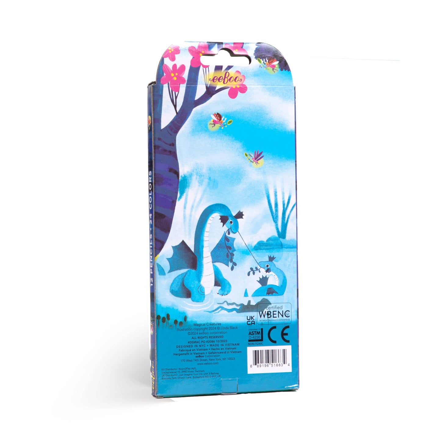 eeBoo - Magical Creatures 12 Double-Sided Special Pencils