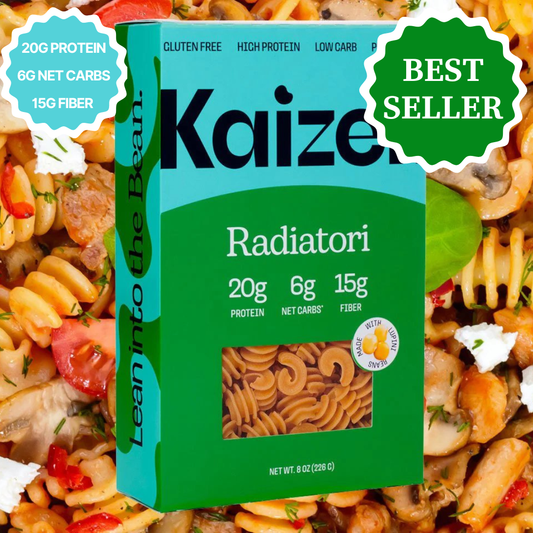 Kaizen Food Company - Radiatori 6g Net Carb High Protein Pasta - Low Carb, Keto