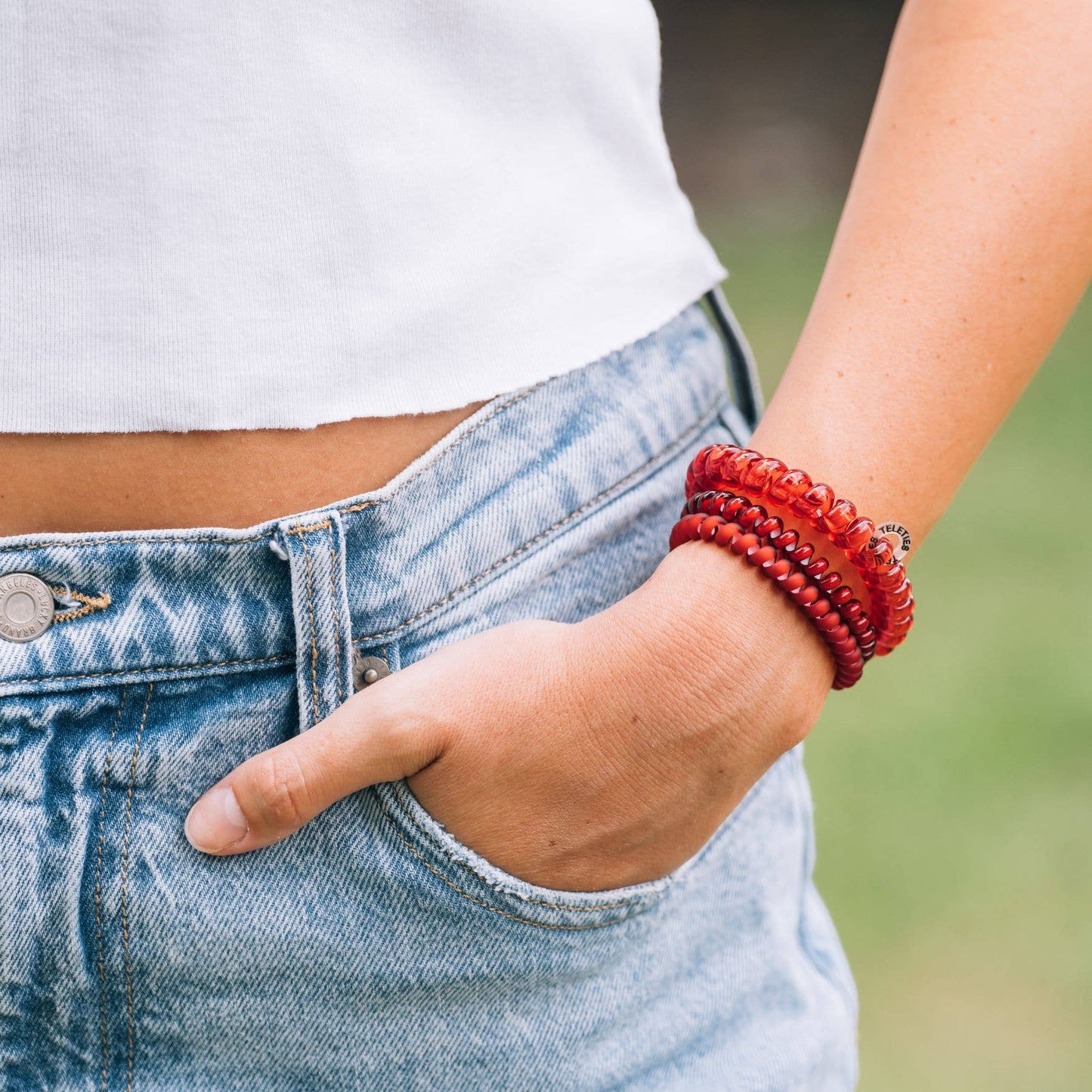 TELETIES - Spiral Hair Coils | Small | Red Carpet Ready Hair Ties