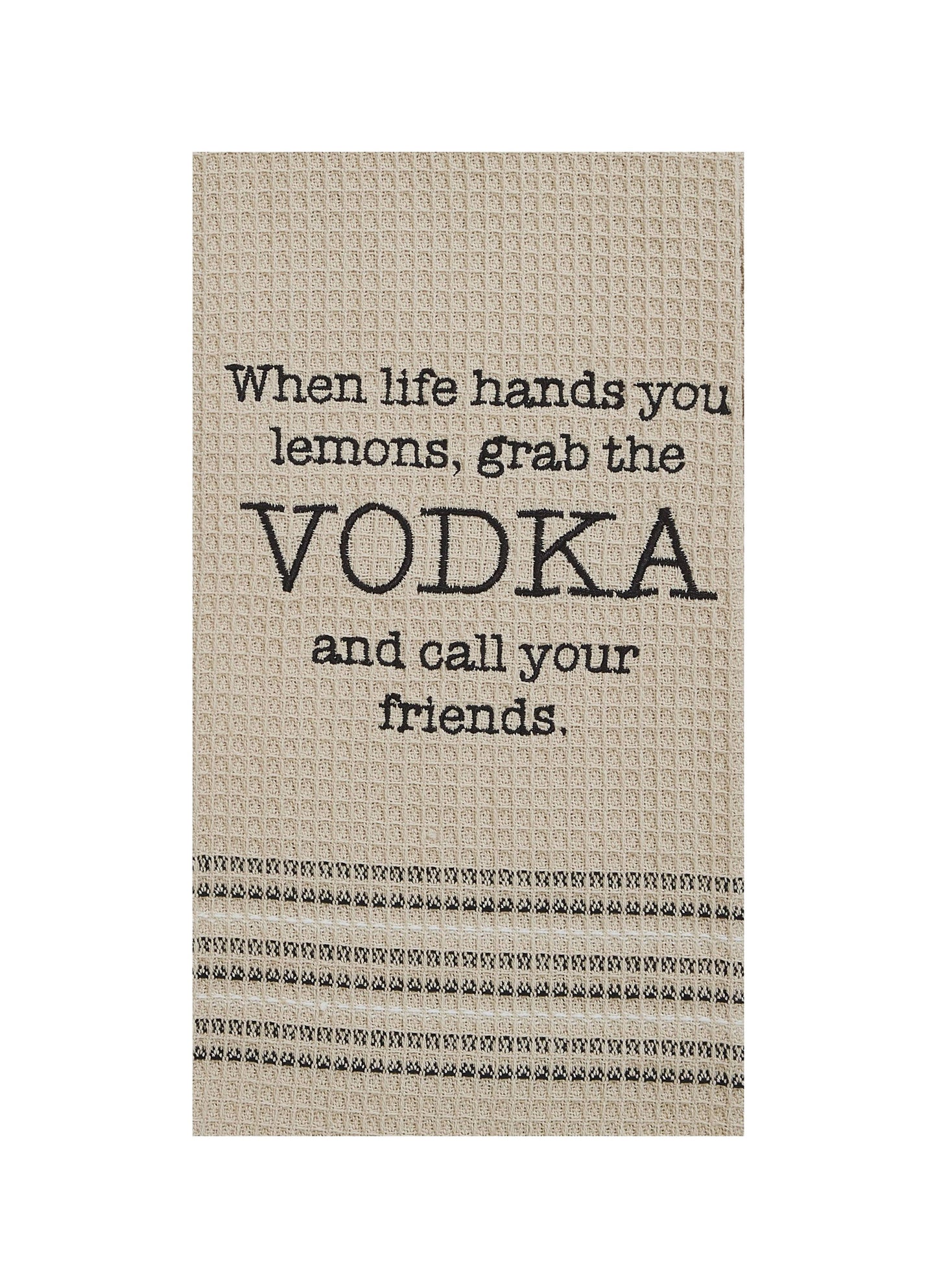 Mona B. - Vodka Waffle-Weave Tea Towel Set of 2 MH-137
