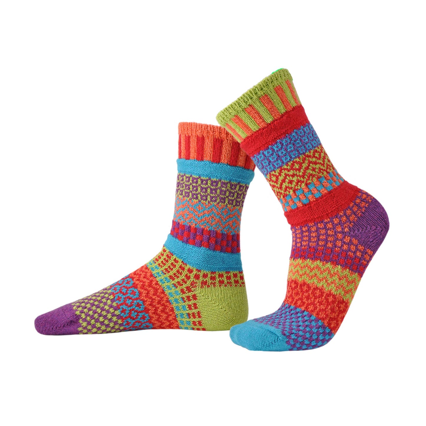 Solmate Socks - Cosmos Crew Socks | Eco-Friendly & Made in the USA: Medium (Women 8 - 10 / Men 7 - 9)