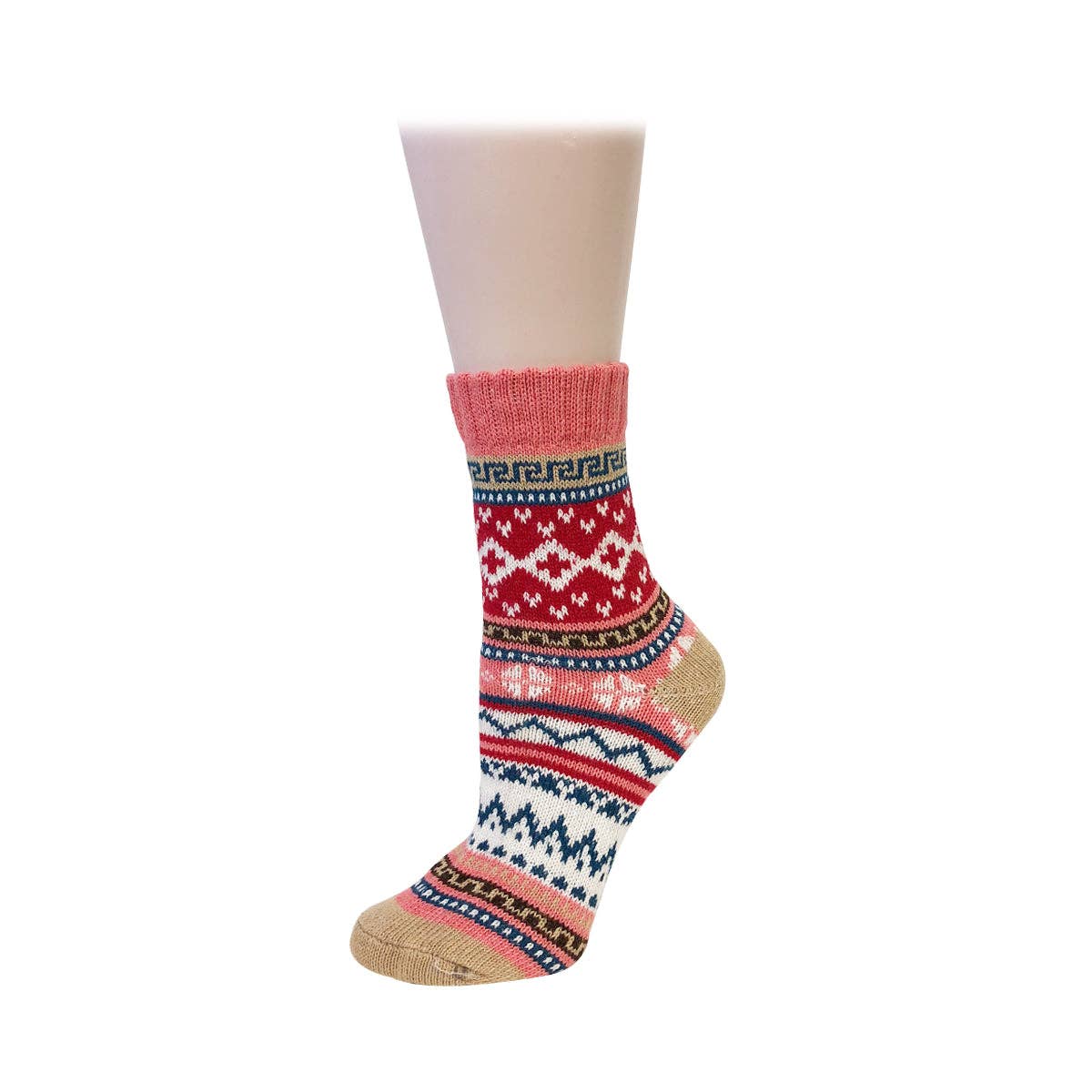 Wrapables.com - Wrapables Women's Thick Winter Warm Wool Socks (Set of 5): Boho