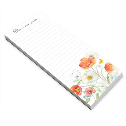 GINA B DESIGNS - List Pad - Happy Poppies