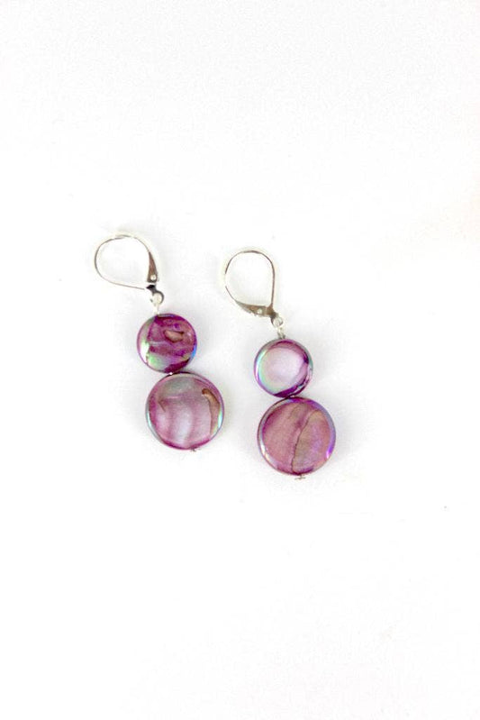 Sea Lily - EPURPLE - Purple MOP Earring