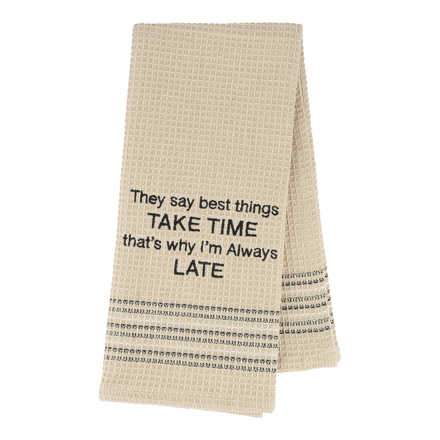 Mona B. - Always Late Tea Towel - Set of 2 MH-254