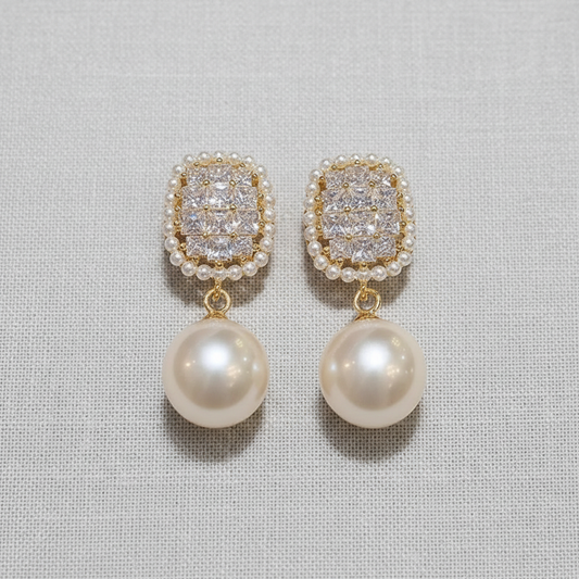 camilla dovey - Elegant Pearl Drop Earrings