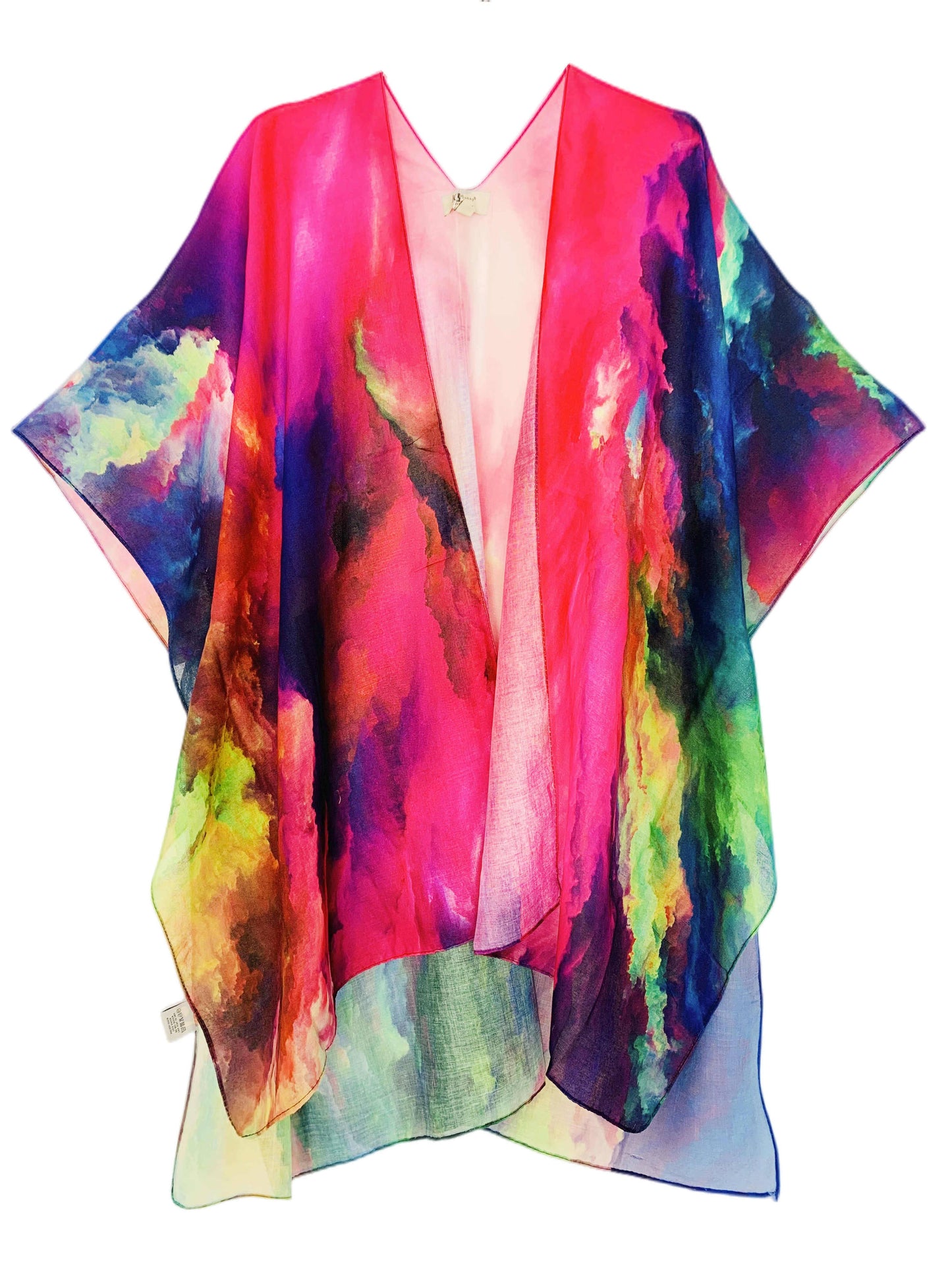 JC Sunny Fashion - Metaphysical Rich Autumn Colors Kimono : Gold-Multi