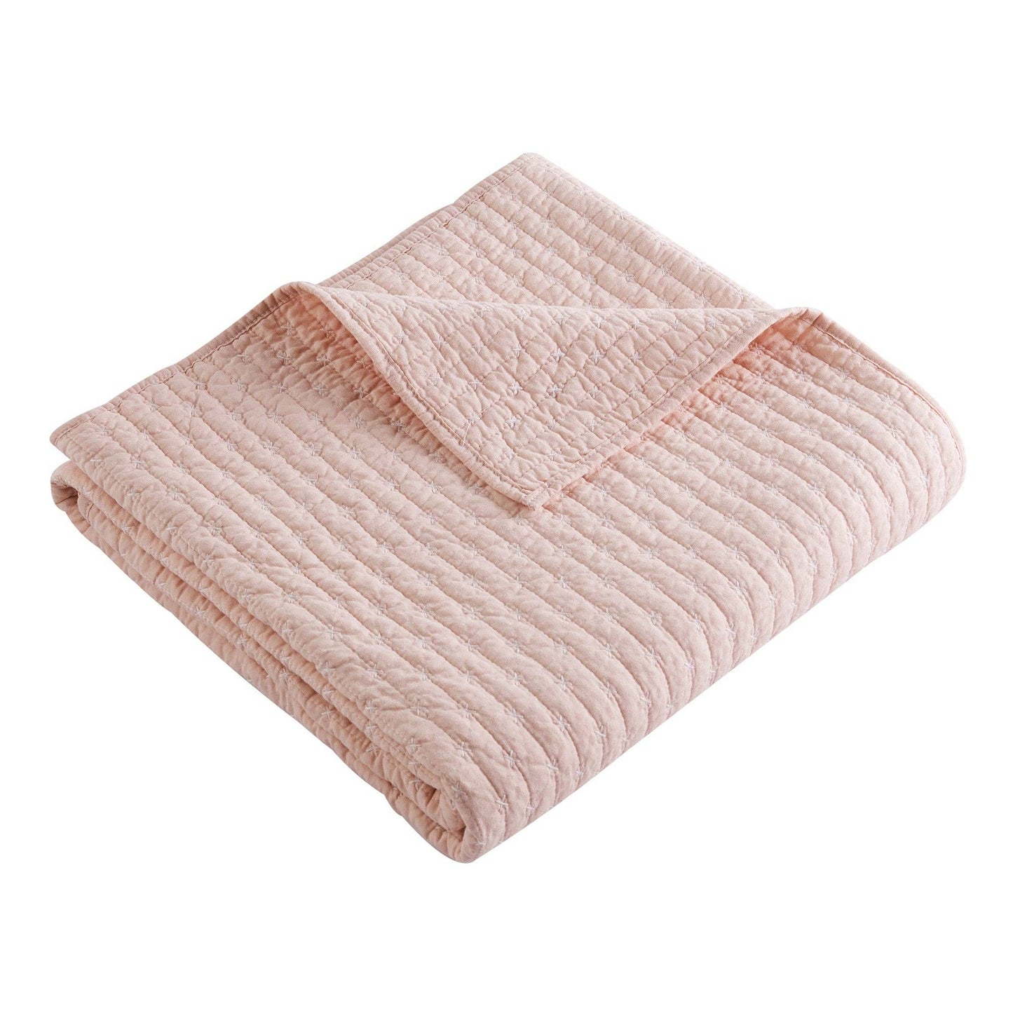 Levtex Home - Cross Stitch Quilted Throw: Sage