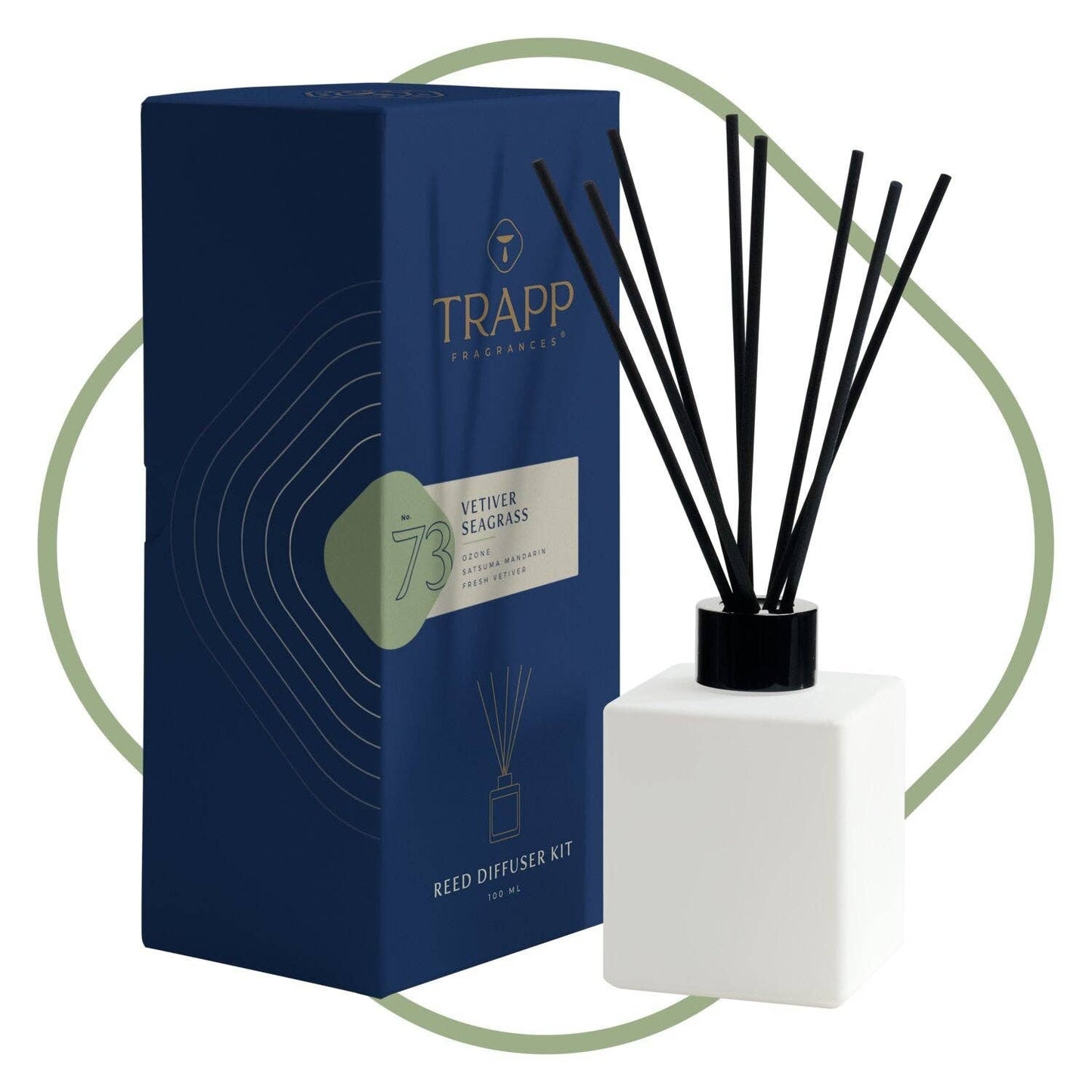 Trapp Fragrances - No. 73 Vetiver Seagrass 4 oz. Reed Diffuser Kit