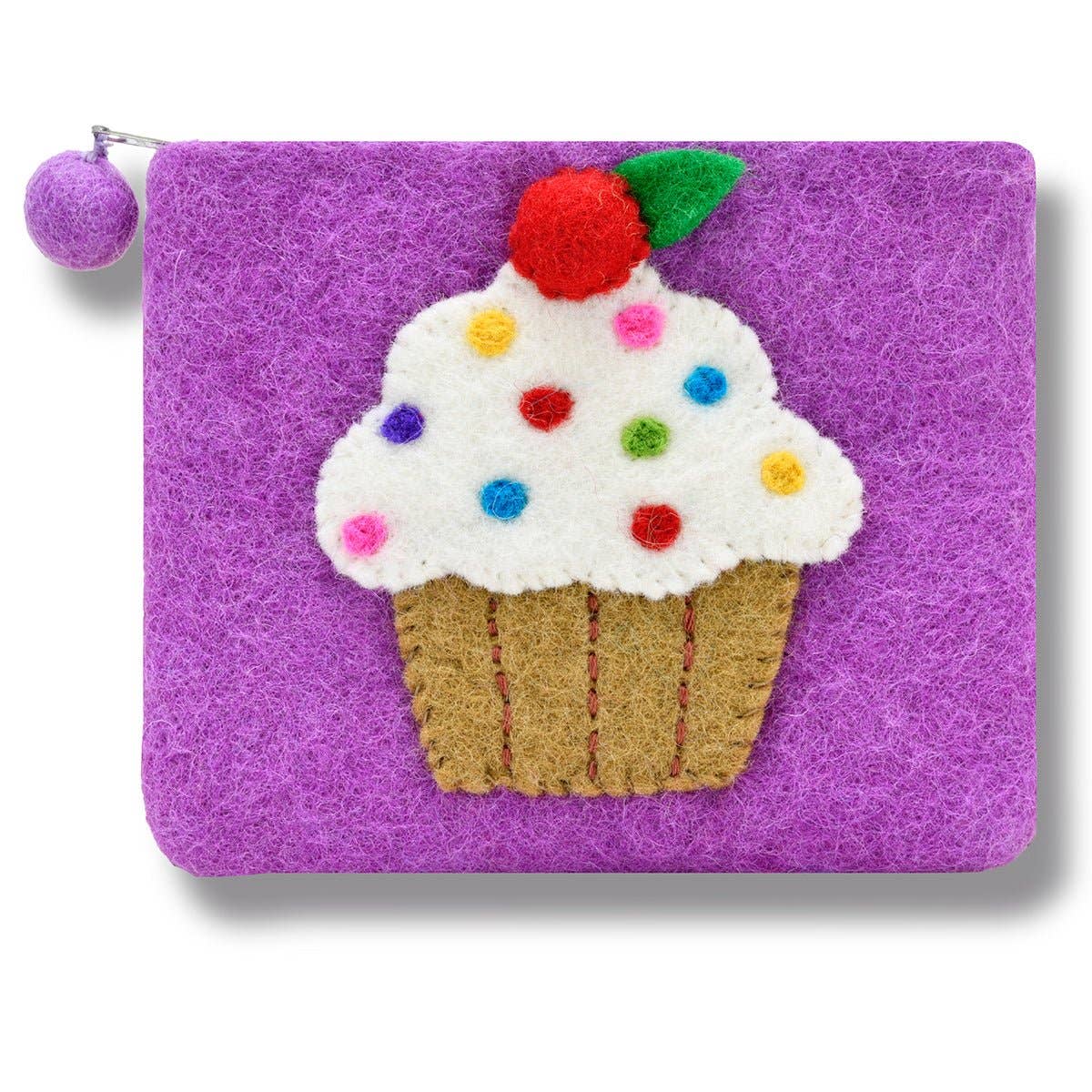 BNB Crafts Inc. - CupCake Felted Coin Purse: Light Turquoise
