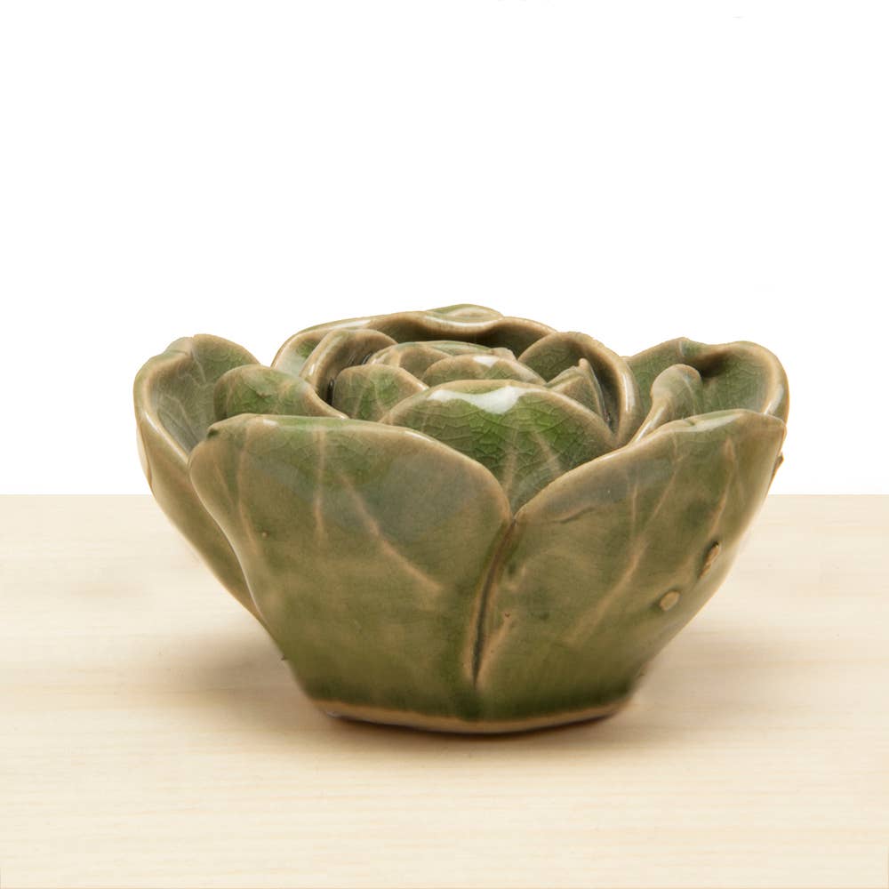 Chive - Coral 4 - Ceramic Faux Flowers Home Decor: Mondo Green