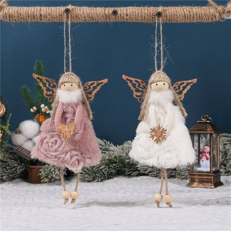 ShieldChic - Creative Angel Girl Pendant Ornament: PINK