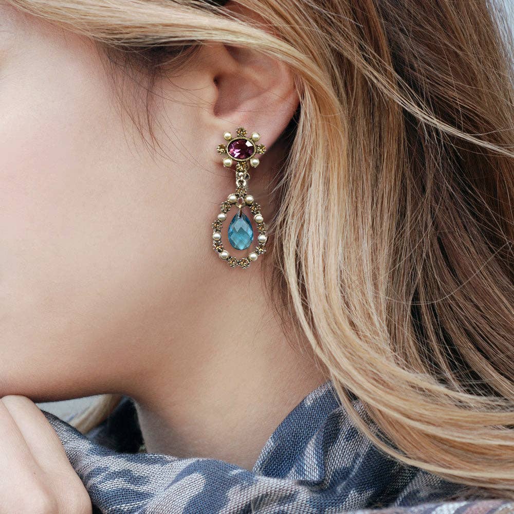 Sweet Romance Jewelry - French Regency Royal Tourmaline Necklace N531: Necklace