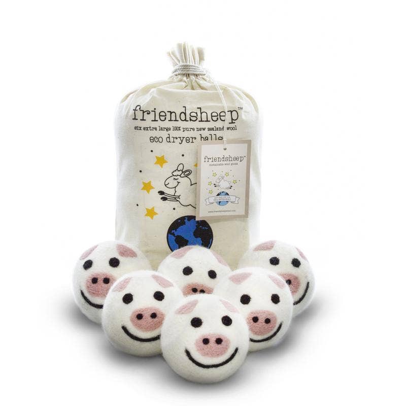 Friendsheep - Piggy Band Eco Wool Dryer Balls: PACKAGE FREE