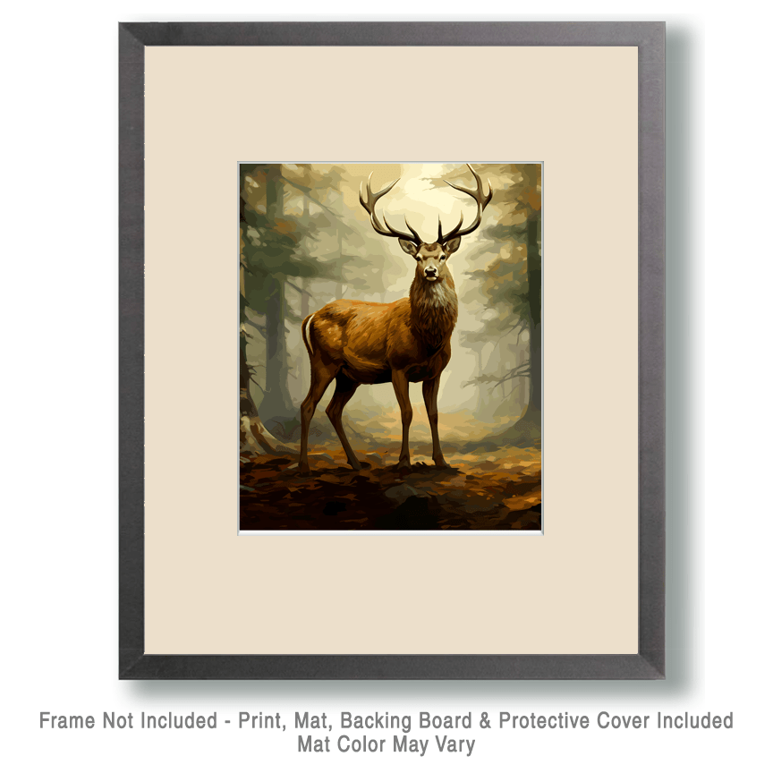 Mowbi - Buck Deer - Mowbi's Wildlife  8"x10" Art Print Collection