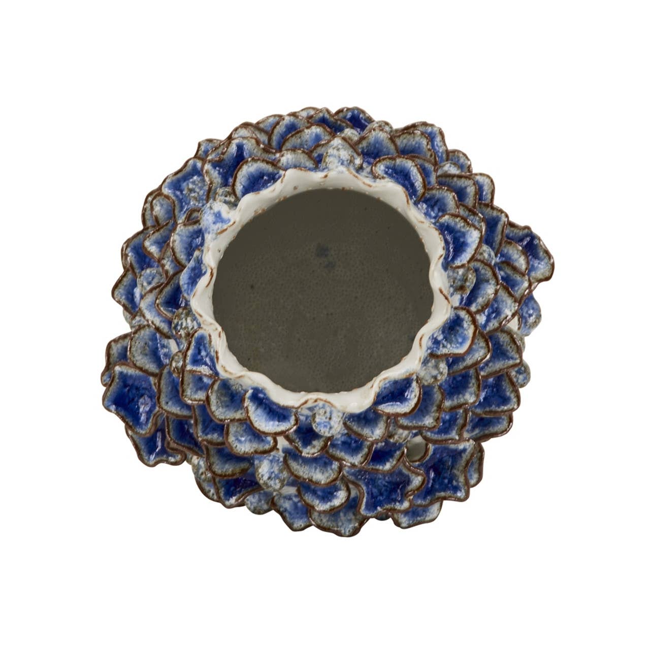 Continental Home - Hand Made Blue & White Coral Vase V176