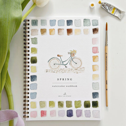 emily lex studio - Spring watercolor workbook