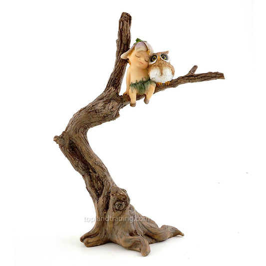 Top Land Trading - Garden Sprite With Owl