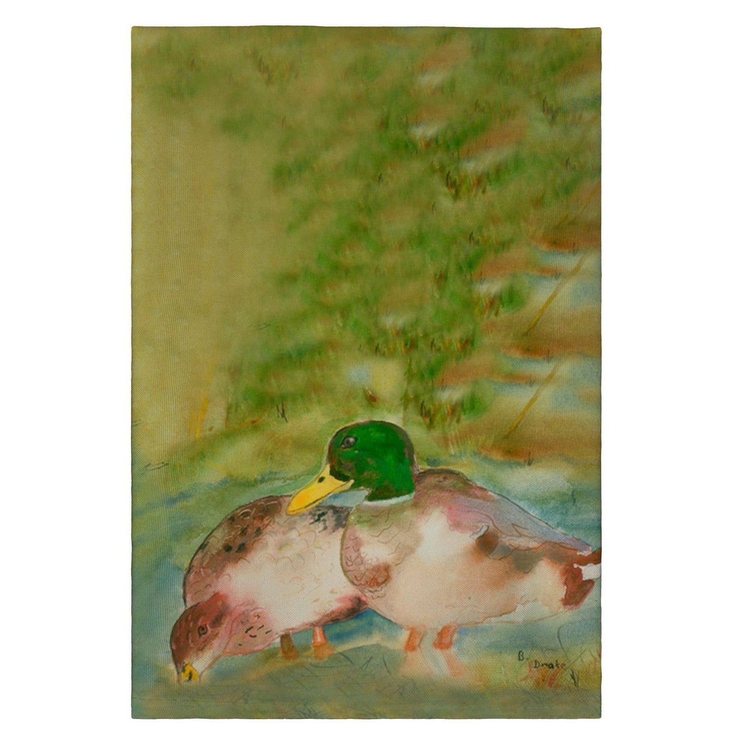 Betsy Drake Interiors - Mallard Ducks Guest Towel