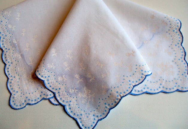 MOMENTS IN THYME - Guardian Angel Keepsake Hanky Card: Pink / Clear Sleeve