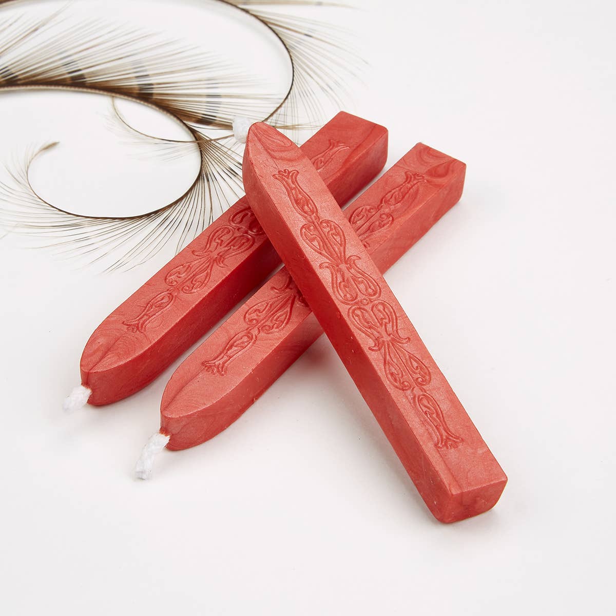 Freund Mayer & Co. - Sealing Wax Sticks with wick 3PK- 25+ colors: Apple Green