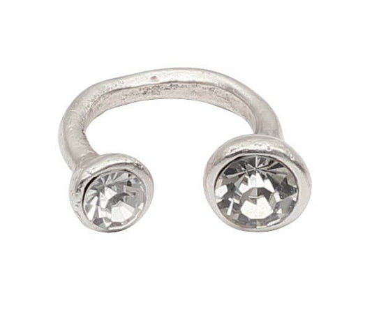 Chanour - Handmade Brass Ring In Silver Plated - NR6138