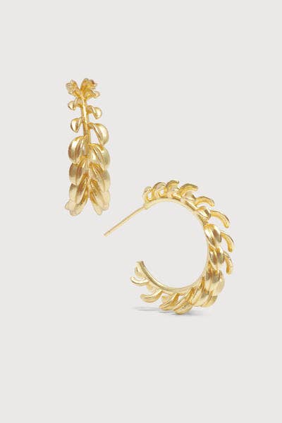 SAACHI - Botanical Hoop Earrings