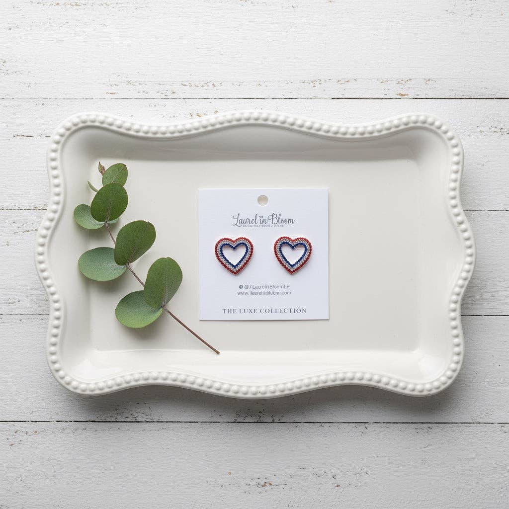 Laurel in Bloom - Patriot Love Earrings