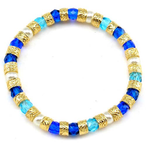 Alice Sturzinger LLC - Linda Murano Glass Stretch Bracelet: Green