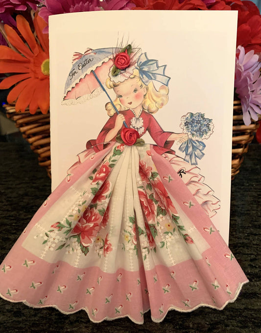 MOMENTS IN THYME - Easter Keepsake Hankie Card