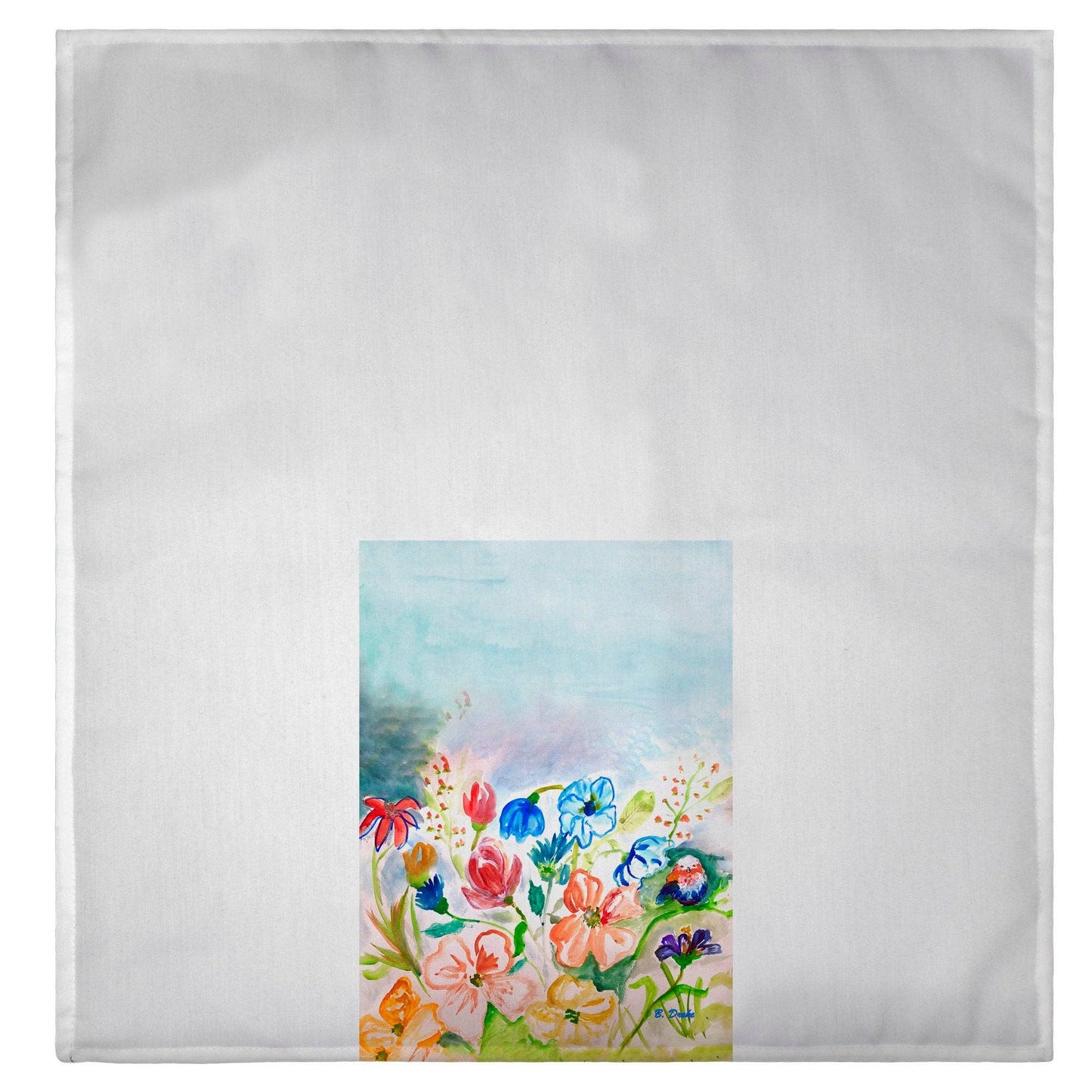 Betsy Drake Interiors - Colorful Flowers Guest Towel
