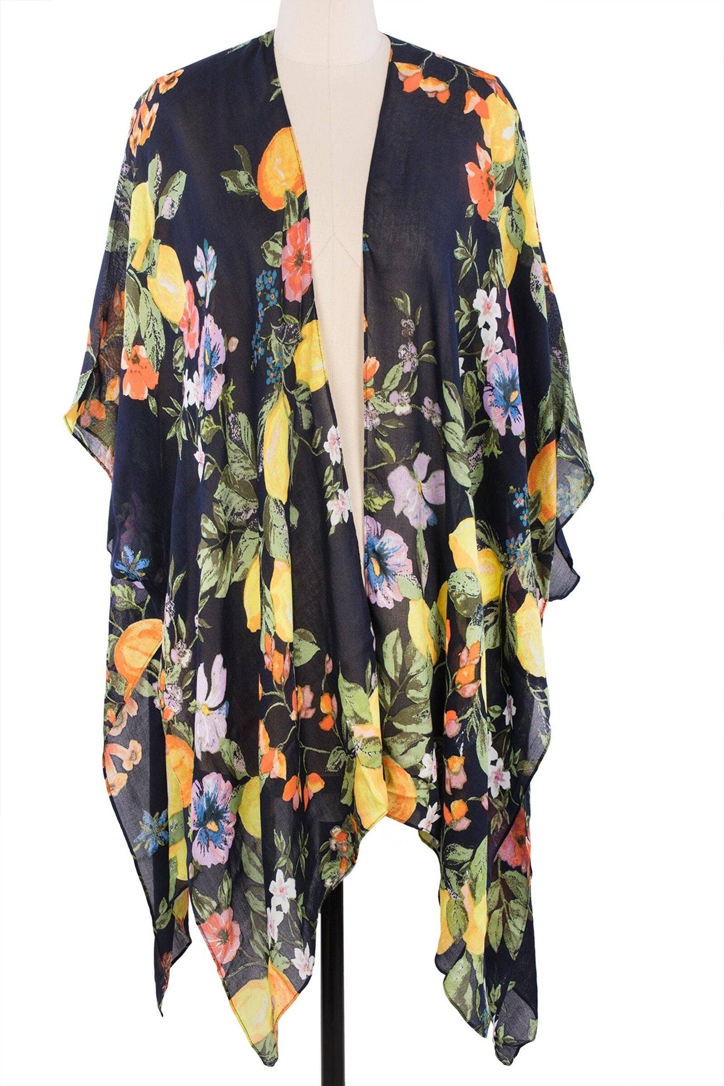 SAACHI - Citrus Garden Kimono: Aqua