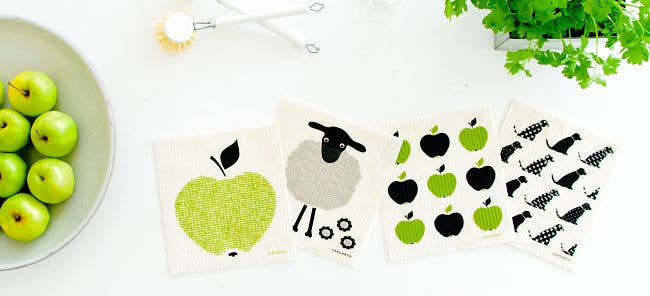 Jangneus - Swedish Dishcloth - Sheep - Black: Black