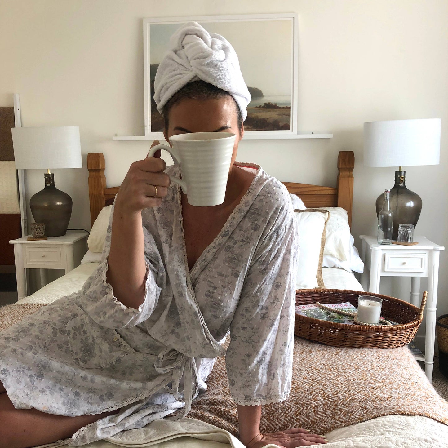 Allure Bath Fashions - Towelling Hair Wraps 100% Cotton - Pack of 2: White