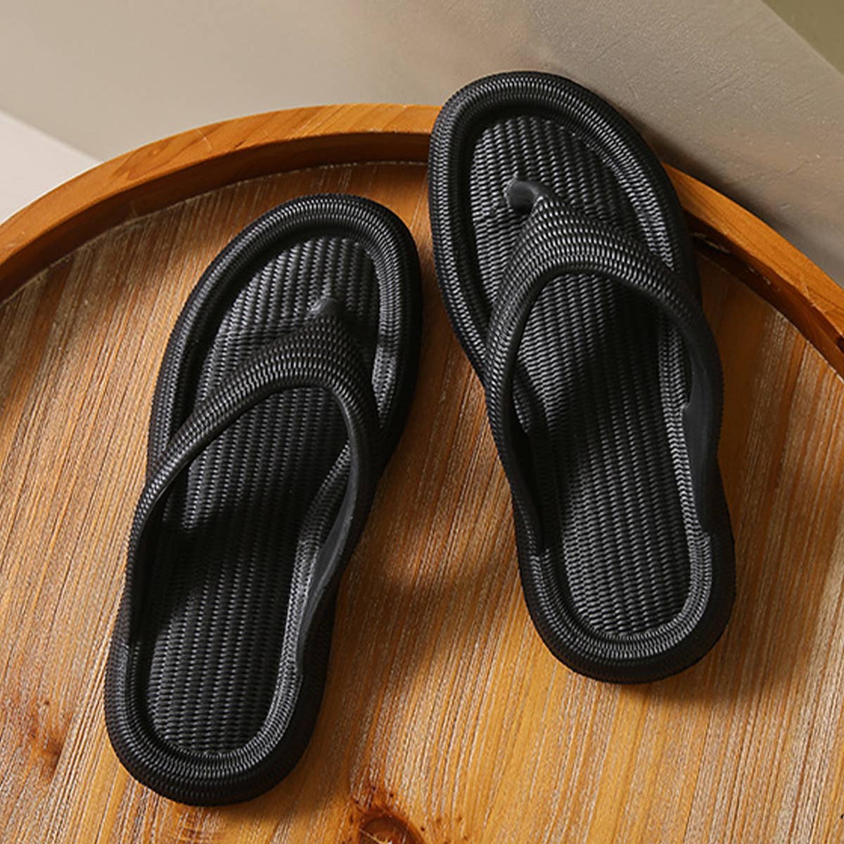 ACCITY - EVA SOLID COLOR FLIP-FLOPS SUMMER BEACH SLIPPERS_CWSHS0690: Green / (6) 1