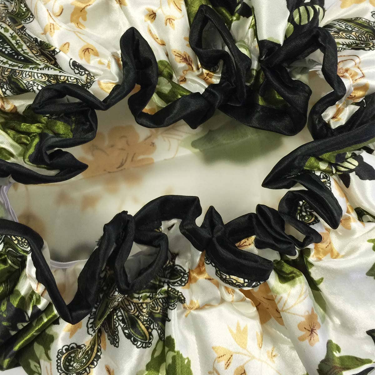 Wrapables.com - Wrapables Trendy Satin Shower Cap: Diva Prints