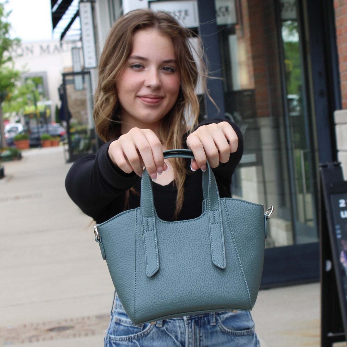 K. Carroll Accessories - Celine Stachel/Crossbody: AVOCADO