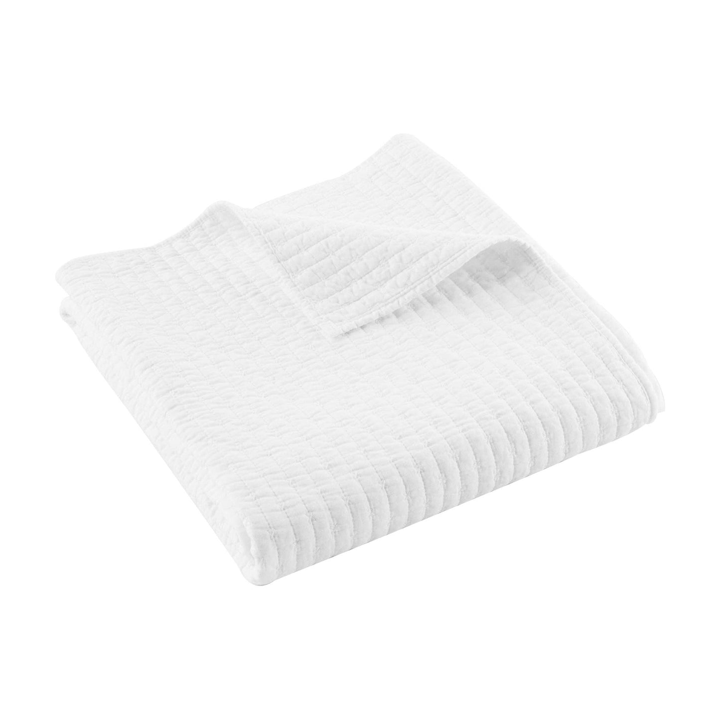 Levtex Home - Cross Stitch Quilted Throw: Cream