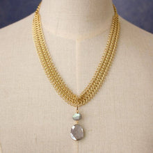 Load image into Gallery viewer, a.v. max - Mesh Necklace w/Semi: Pearl