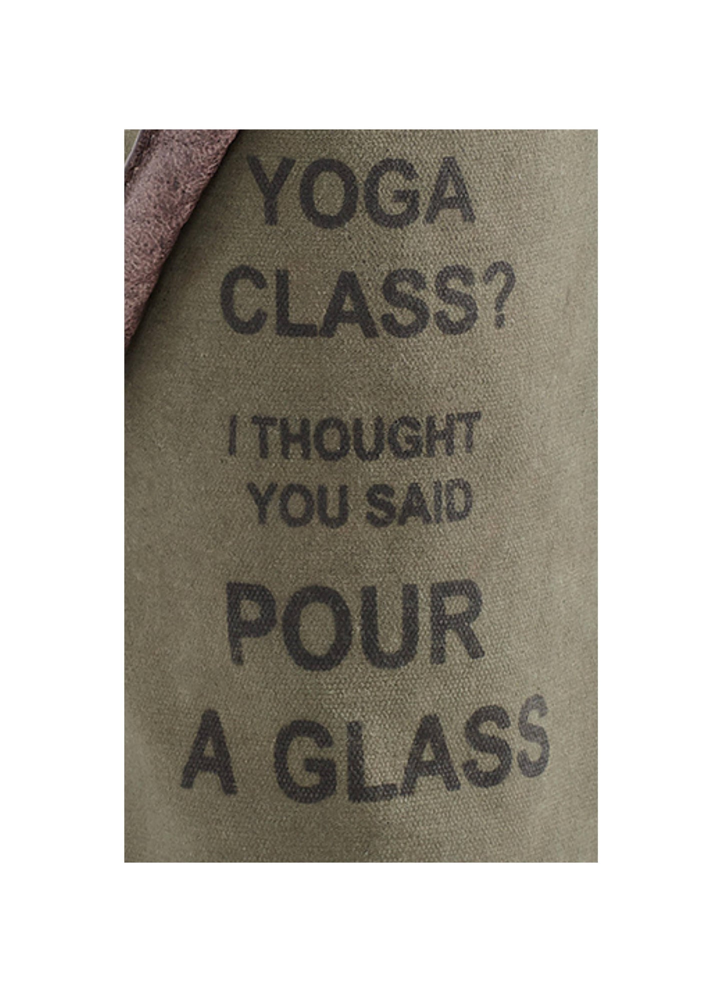 Mona B. - Yoga Up-Cycled Canvas Wine Bag M-3932