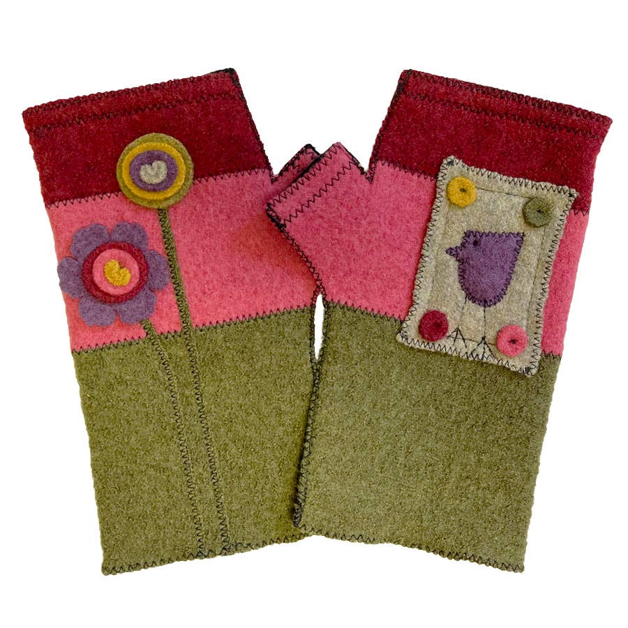 Woolflower - FG056 Plum-Full Fingerless Gloves