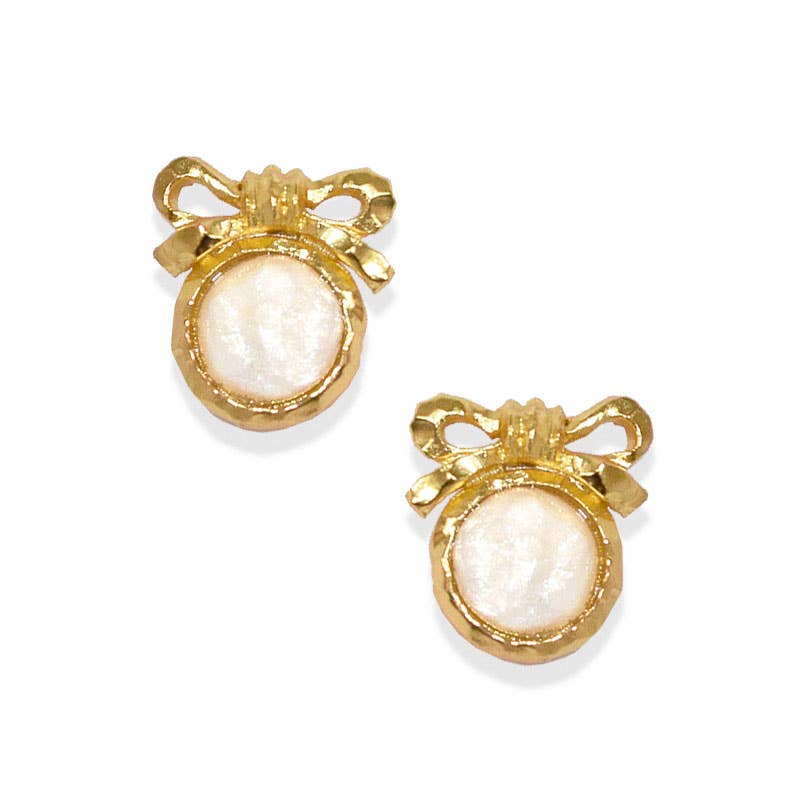 KARINE SULTAN - Bow & Ivory Stud