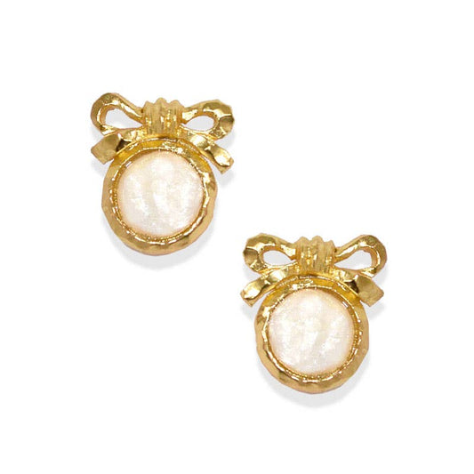 KARINE SULTAN - Bow & Ivory Stud