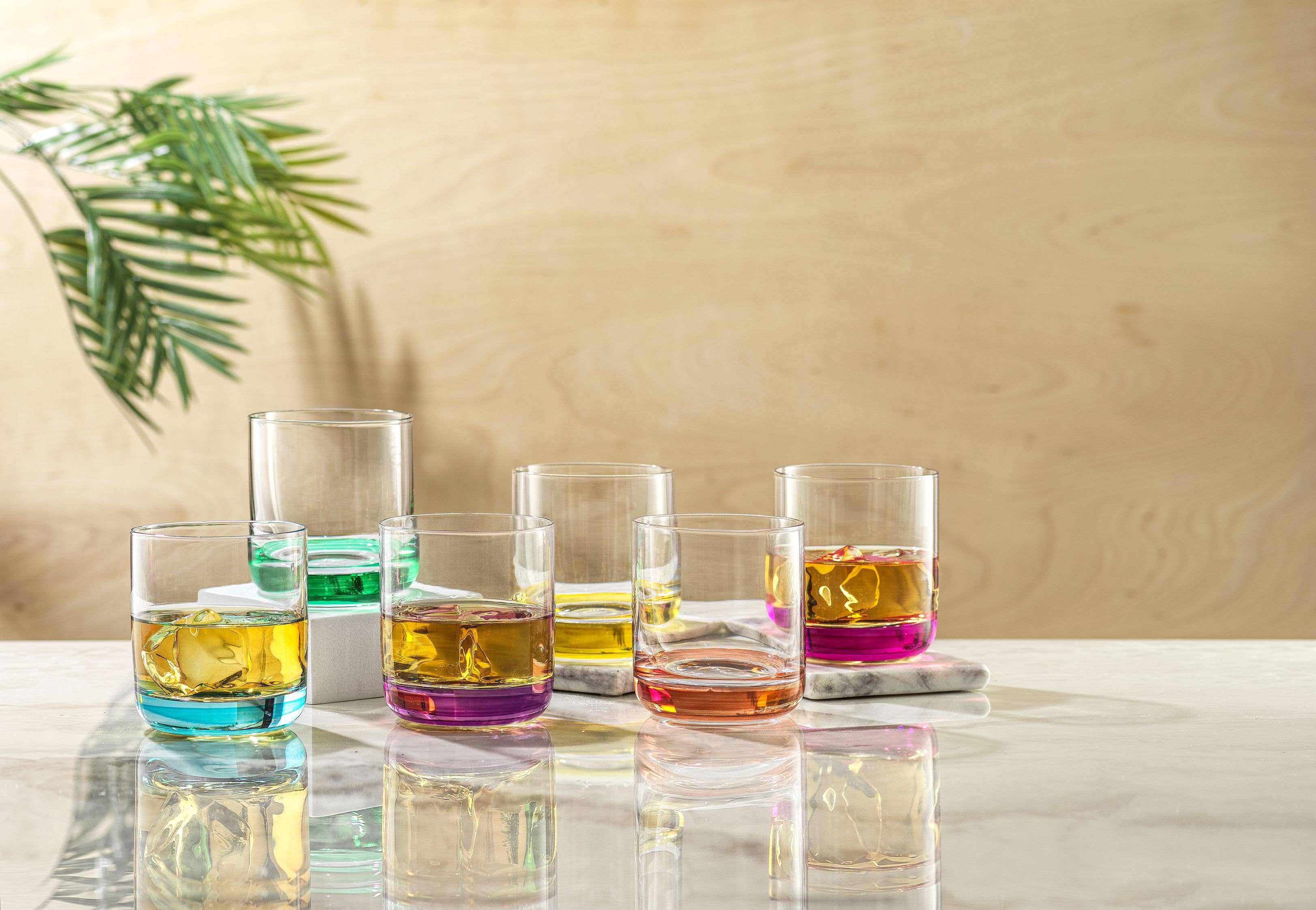 Hue Colored Whiskey Tumbler Glasses - Thumbnail 4