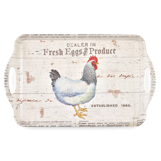 Portmeirion, Spode, Pimpernel, Nachtmann, Wrendale Designs - On The Farm Large Handled Tray: Melamine / On The Farm
