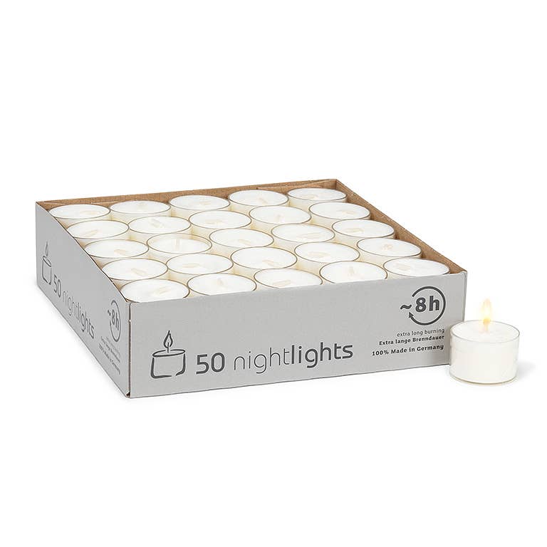 Abbott - 50Pk White ExLong Tealight-1.5"D-3953