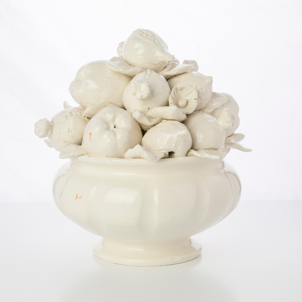 Arte Italica & Crown Linen Designs - Scavo Fruit Bowl Topiary