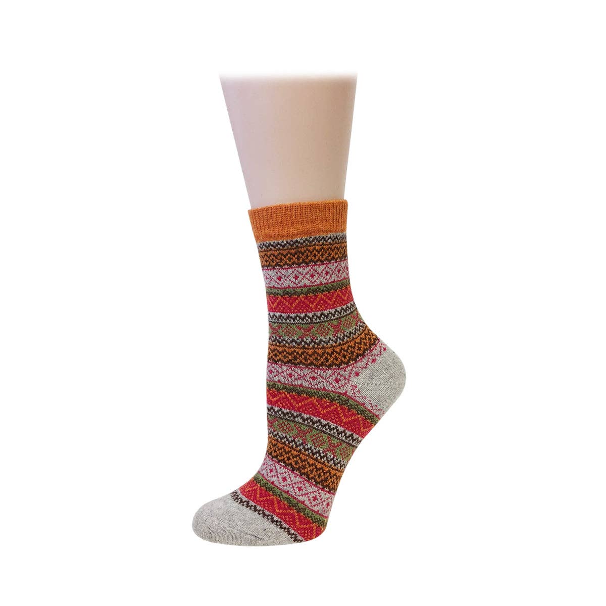 Wrapables.com - Wrapables Women's Thick Winter Warm Wool Socks (Set of 5): Boho