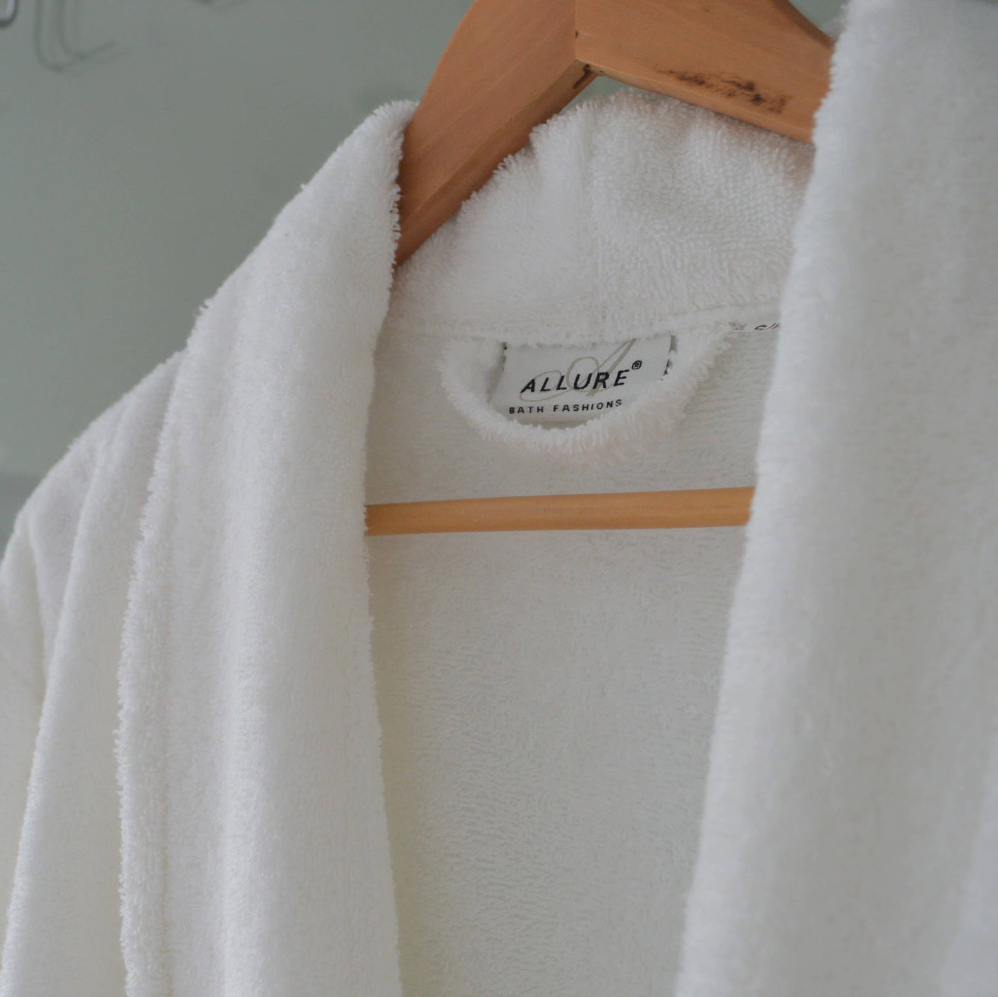 Allure Bath Fashions - Hotel Luxury Unisex Towelling Bathrobe - 100% Cotton: Navy / S/M